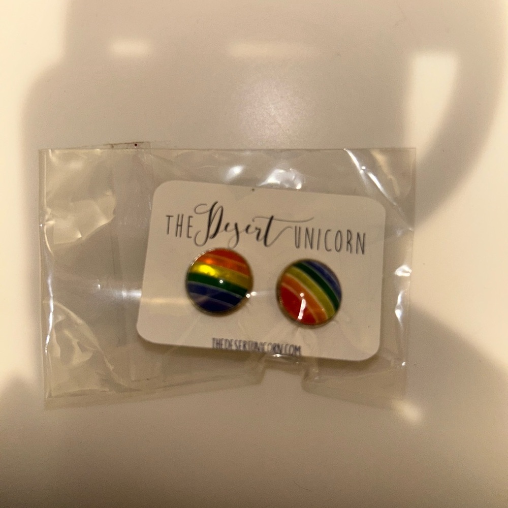 Rainbow Striped Earrings